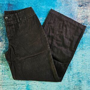 Wide Leg Pant, Black MODA International, Vintage, (2000s), Clean Front 6-short